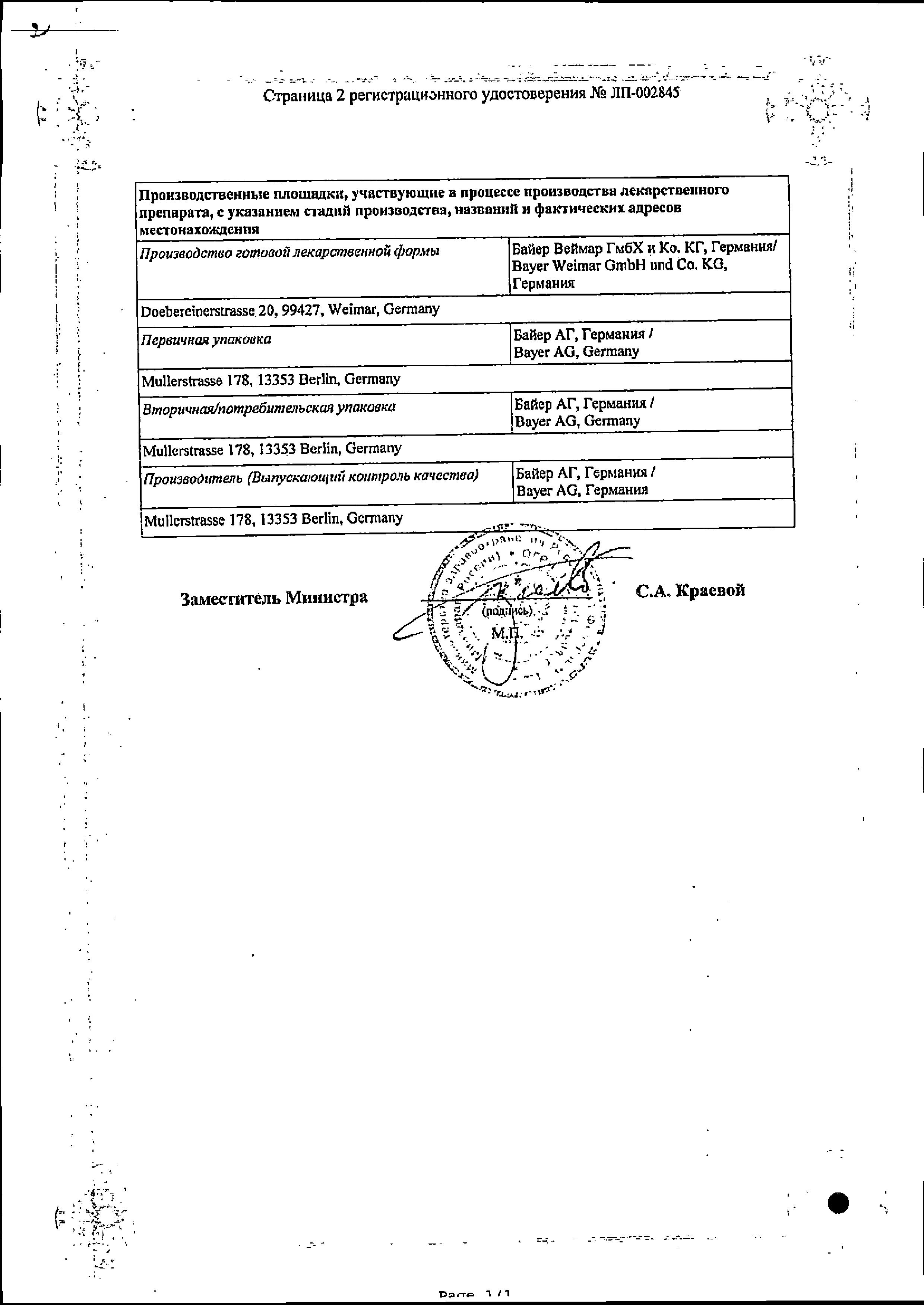 Сертификат на Анжелик Микро, таблетки в пленочной оболочке, 0.25 мг + 0.50 мг, 28 шт.