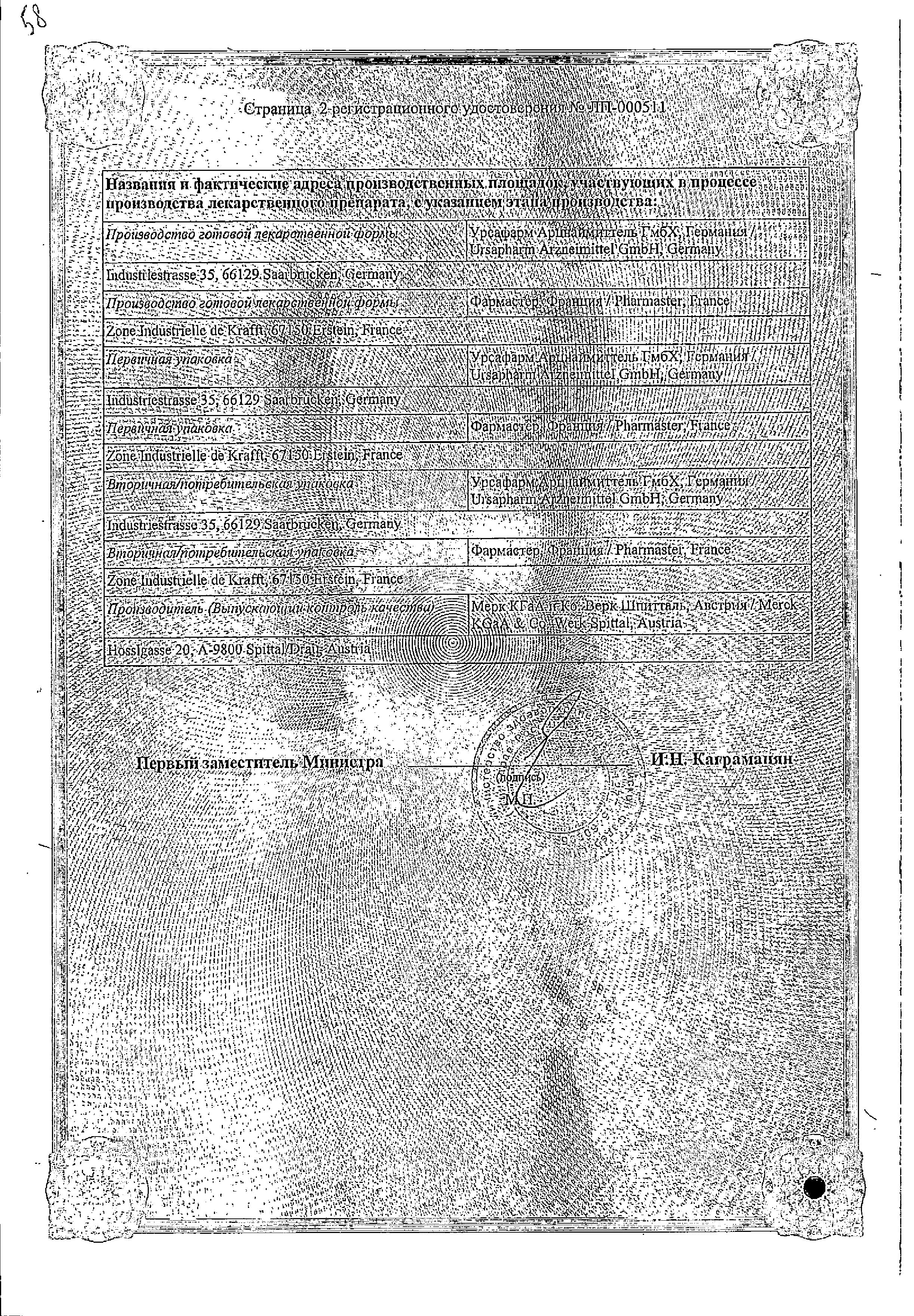 Сертификат на Називин Сенситив, спрей назальный 22.5 мкг/доза, 10 мл Сертификат на Називин Сенситив, спрей назальный 22.5 мкг/доза, 10 мл