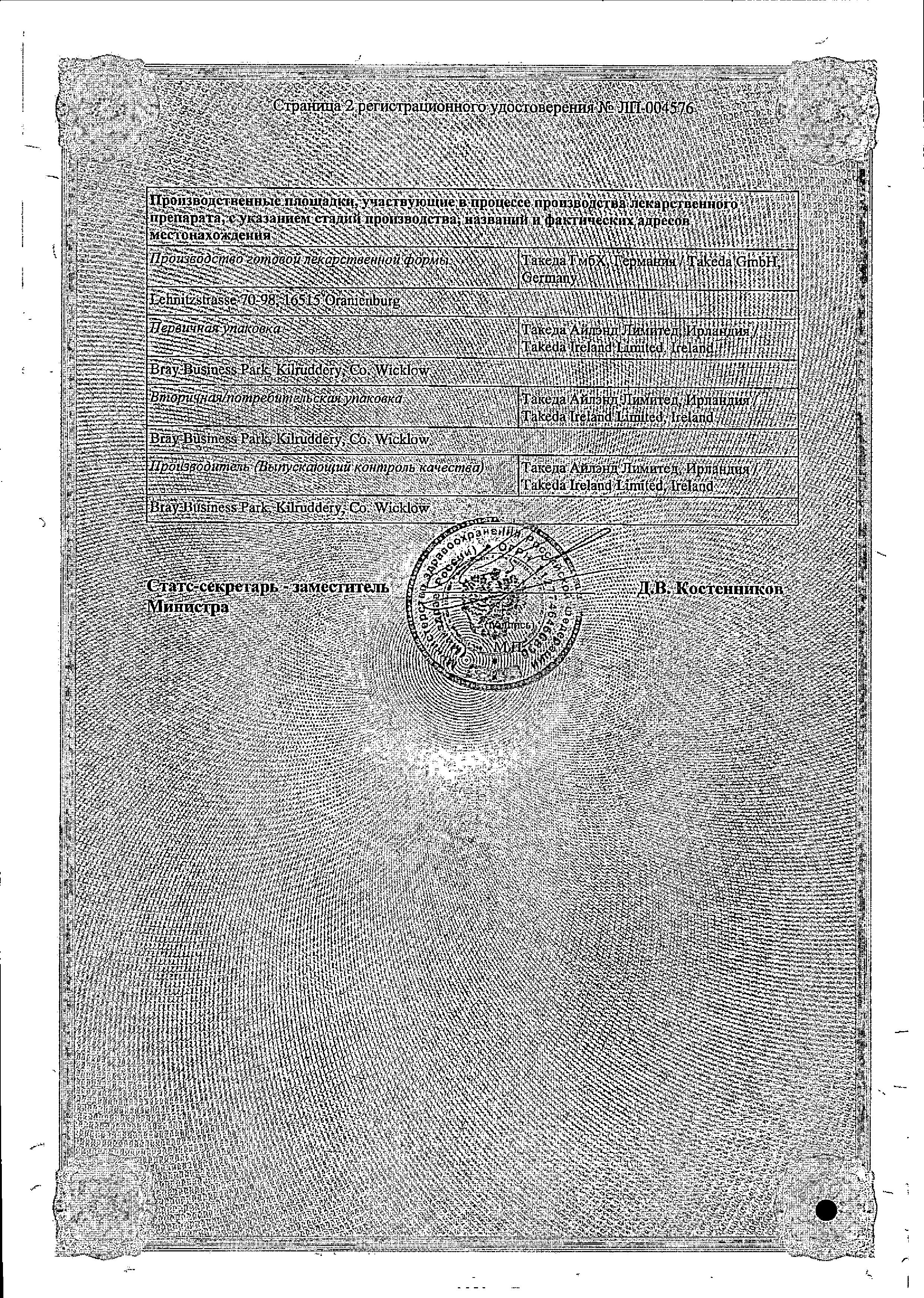 Сертификат Випдомет Сертификат Випдомет