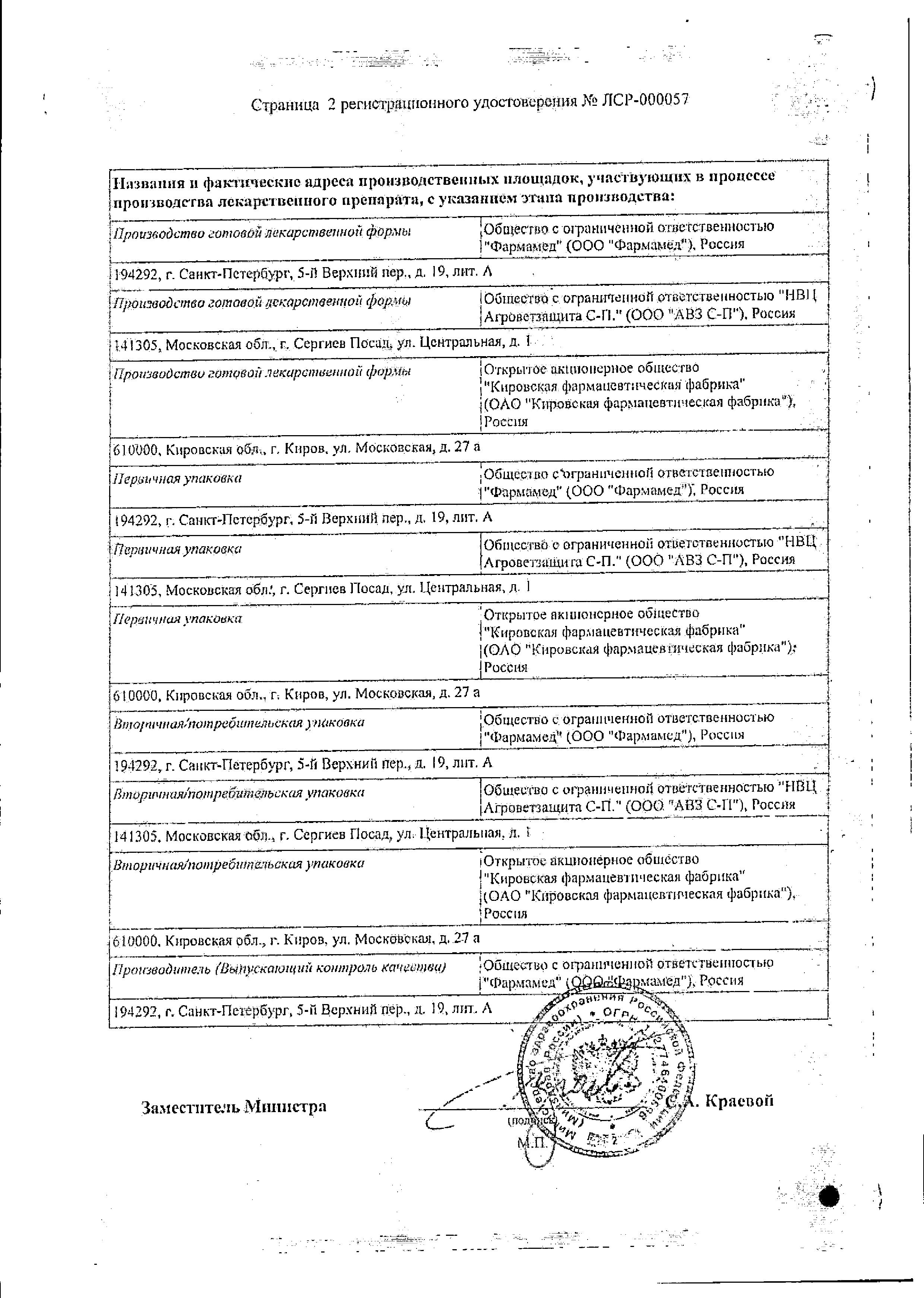 Сертификат на Валемидин, капли, 25 мл Сертификат на Валемидин, капли, 25 мл