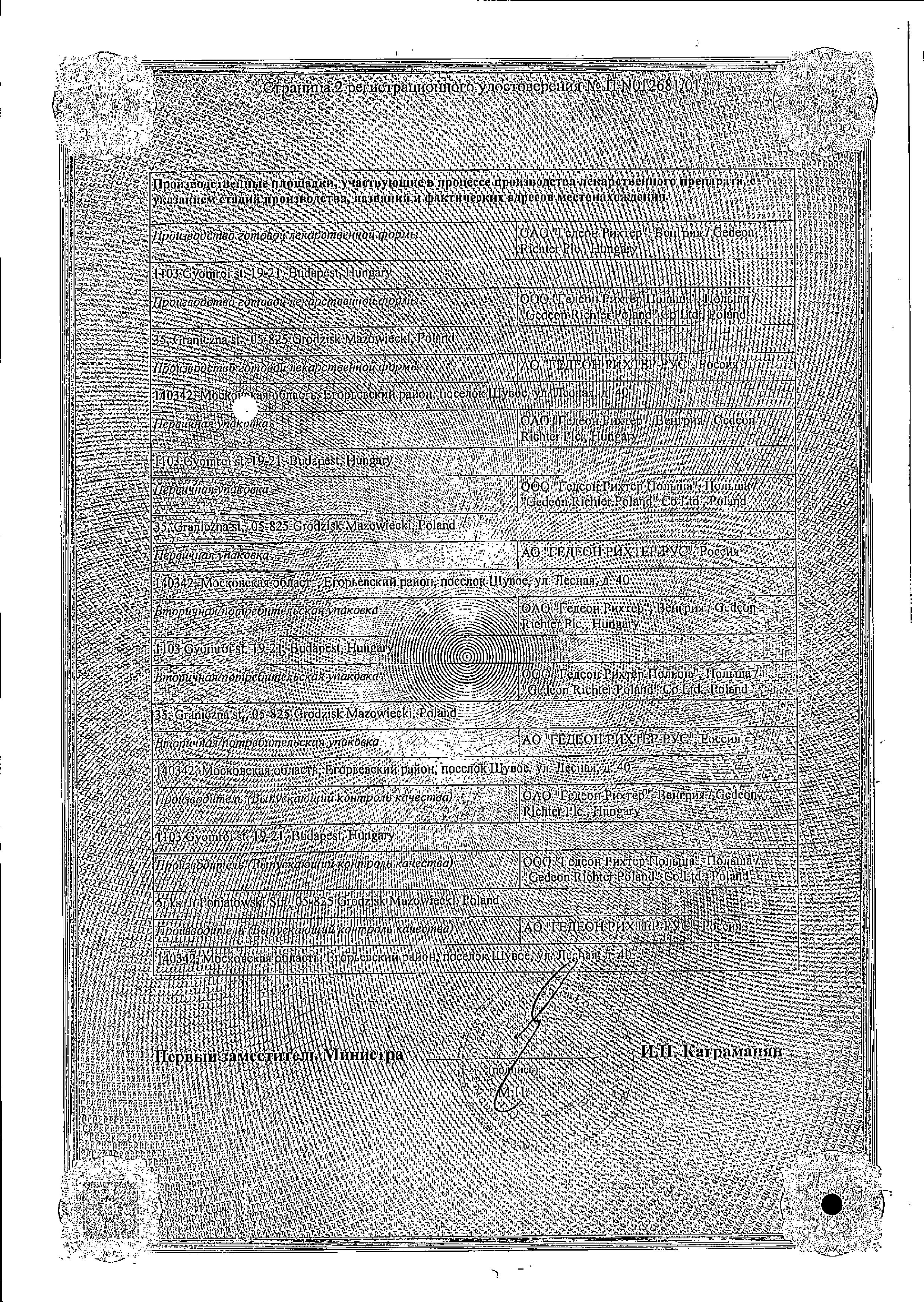 Сертификат на Верошпирон, таблетки 25 мг, 20 шт. Сертификат на Верошпирон, таблетки 25 мг, 20 шт.