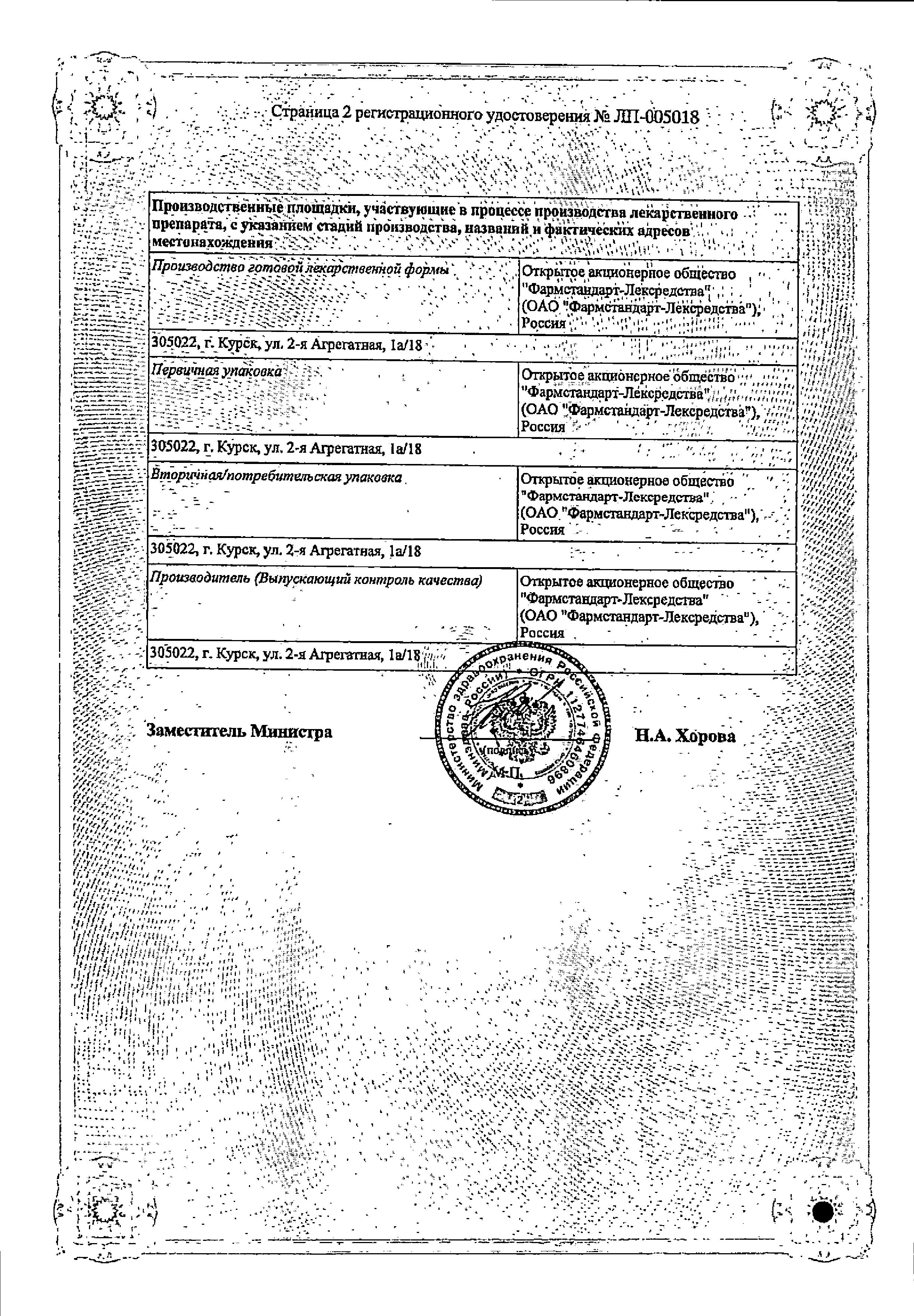 Сертификат на Протаргол-Лор, таблетки д/приг раствора 200 мг, 1 шт.