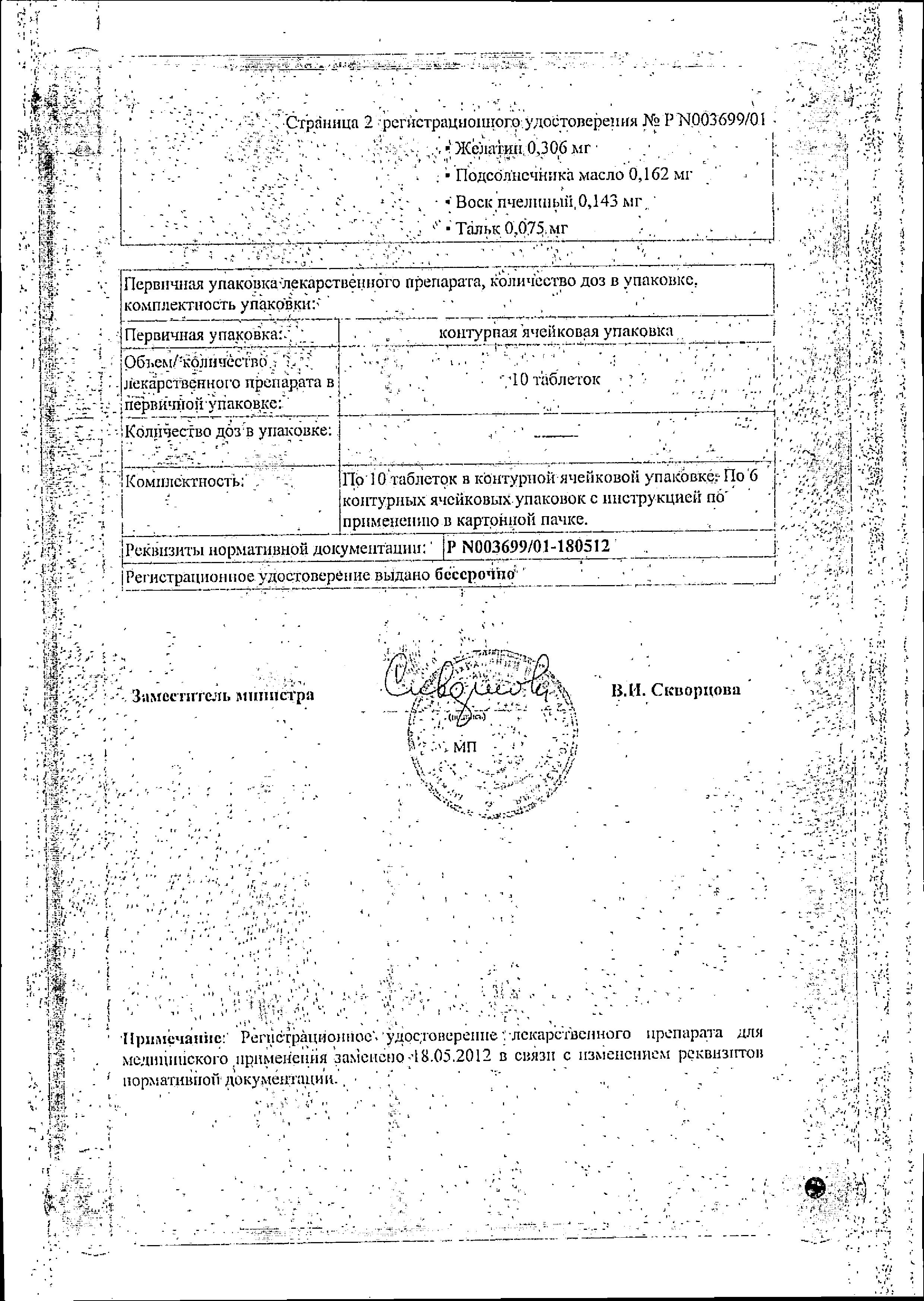 Сертификат Ангиовит Сертификат Ангиовит