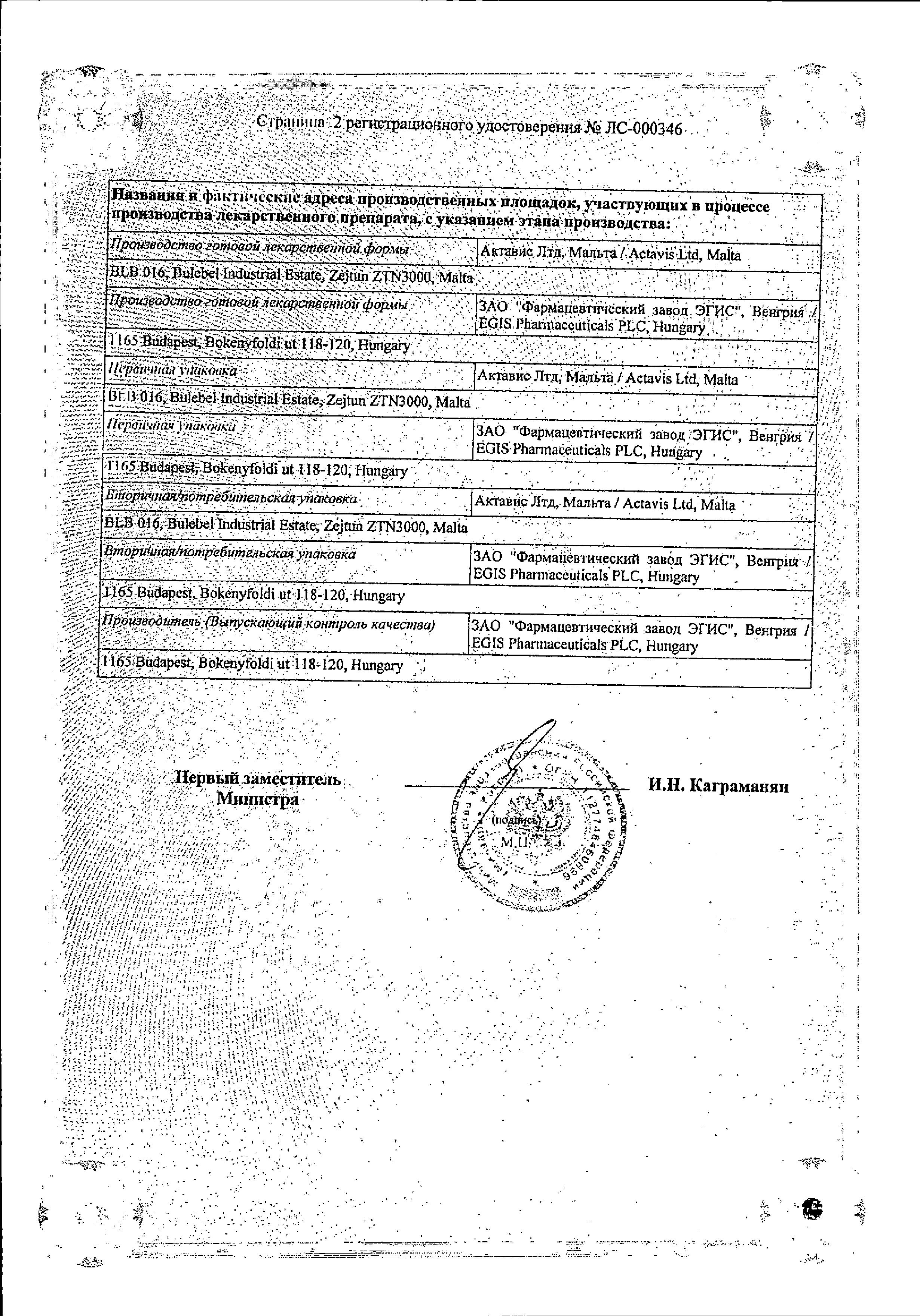Сертификат Хартил Сертификат Хартил