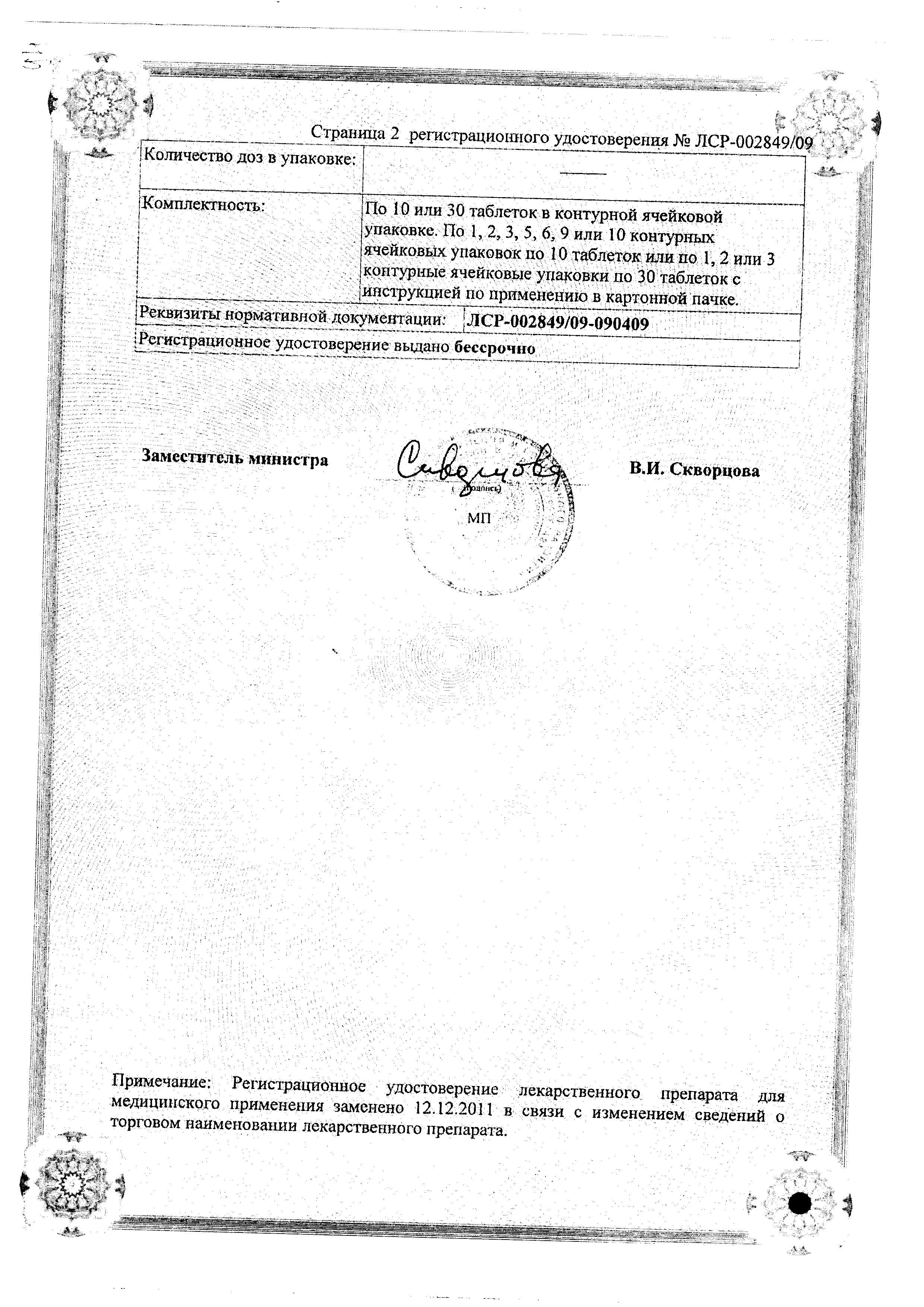 Сертификат Кальция хлорид