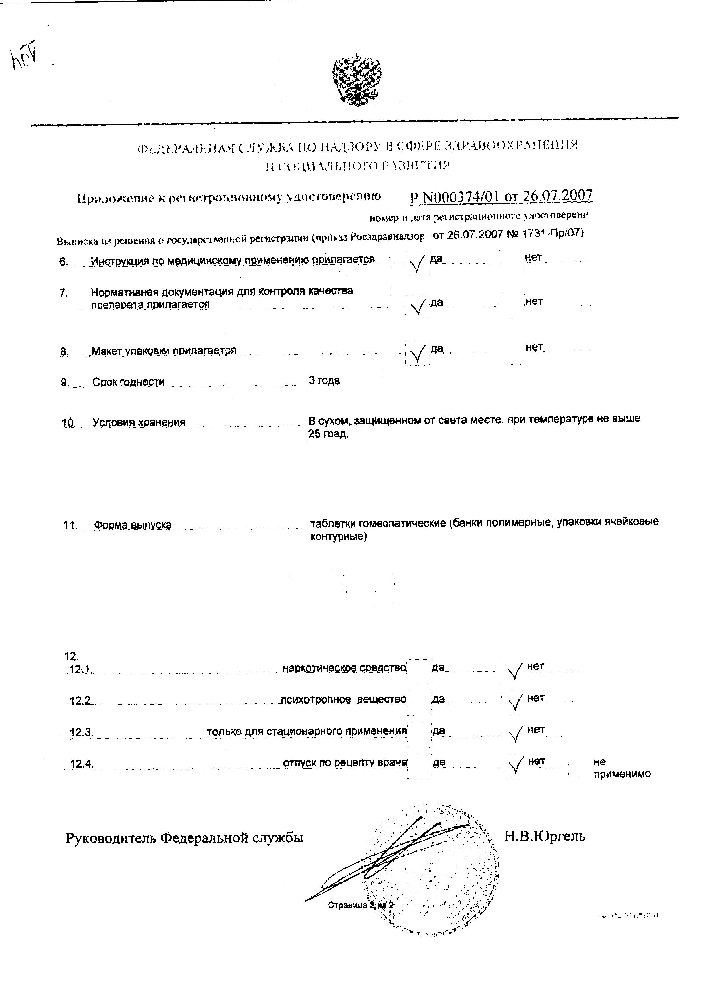Сертификат Импаза