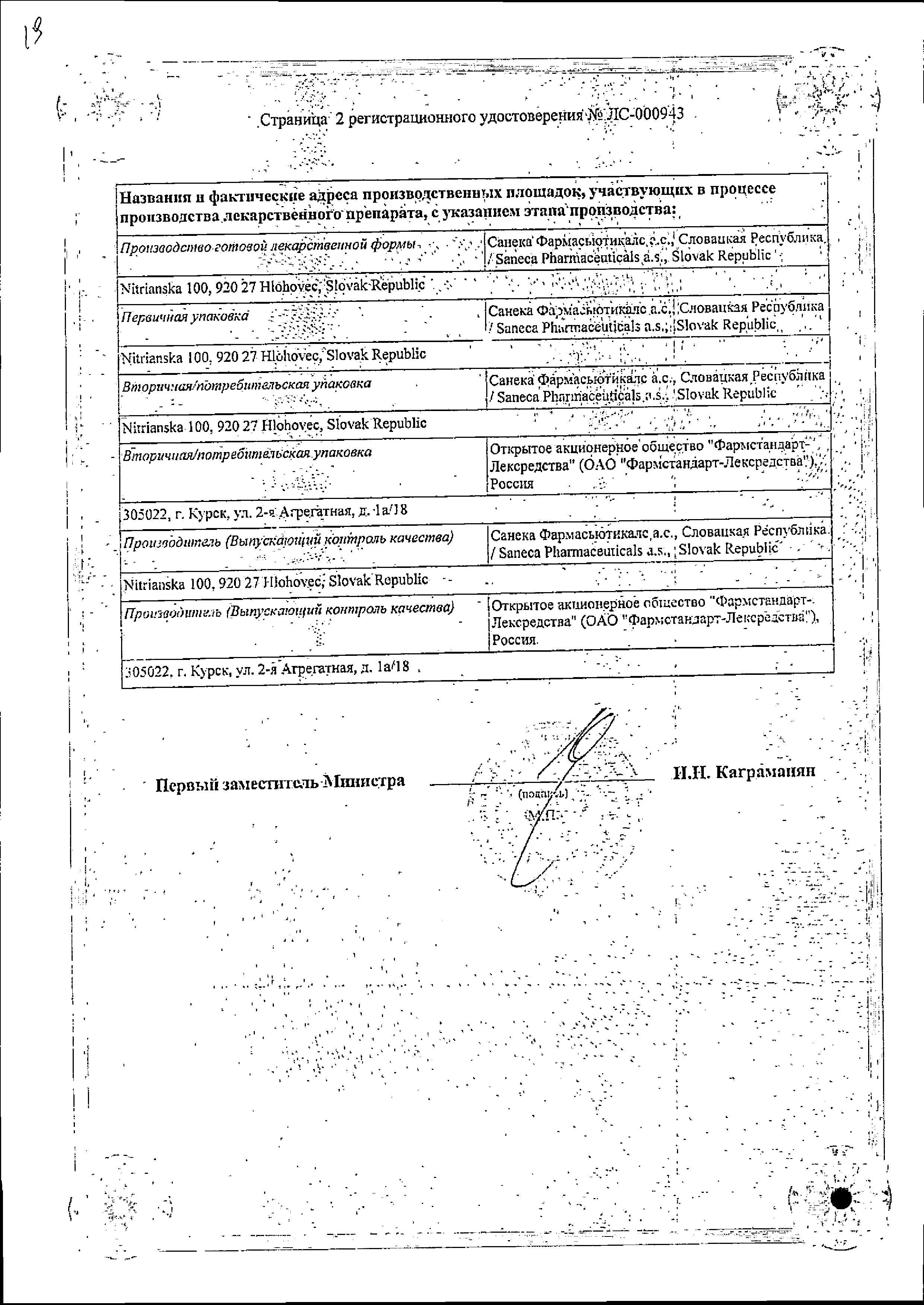 Сертификат на Коронал, таблетки покрыт. плен. об. 5 мг, 60 шт. Сертификат на Коронал, таблетки покрыт. плен. об. 5 мг, 60 шт.