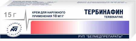 Фото Тербинафин, крем 1% (Белмедпрепараты), 15 г