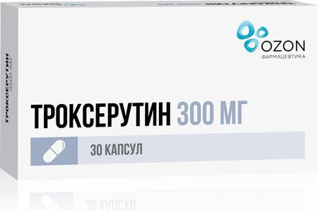 Фото Троксерутин, капсулы 300 мг (Озон), 30 шт. Фото Троксерутин, капсулы 300 мг (Озон), 30 шт.