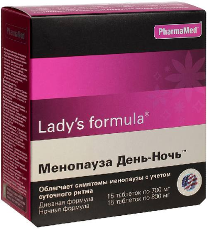 Фото Леди-с формула Менопауза день/ночь, таблетки, 30 шт.