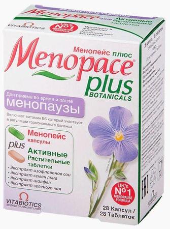 Фото Менопейс Плюс, капсулы и таблетки, 56 шт.