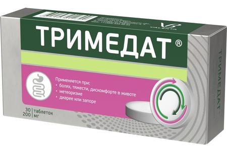 Фото Тримедат, таблетки 200 мг, 30 шт.