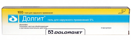 Фото Долгит, гель 5%, 100 г