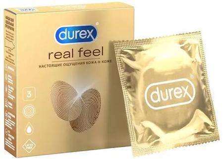 Фото Презервативы Дюрекс Real Feel для естественных ощущений, 3 шт. Фото Презервативы Дюрекс Real Feel для естественных ощущений, 3 шт.