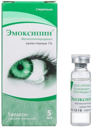 Фото Эмоксипин, капли глазные 1%, 5 мл