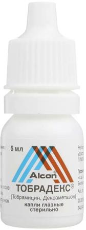 Фото Тобрадекс, капли глазные, 5 мл
