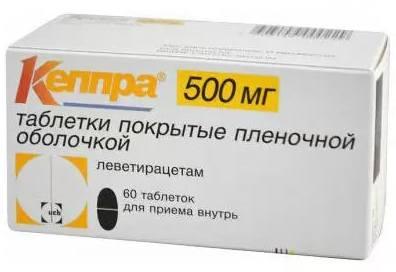 Фото Кеппра, таблетки покрыт. плен. об. 500 мг, 60 шт.