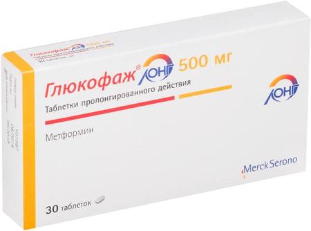 Фото Глюкофаж Лонг, таблетки пролонг. 500 мг, 30 шт.