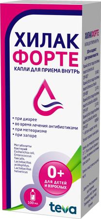 Фото Хилак форте, капли, 100 мл