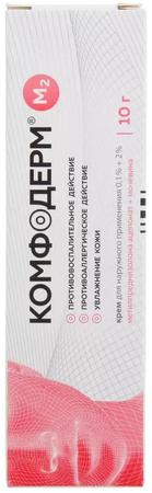 Фото Комфодерм М2, крем 0.1%+2%, 10 г