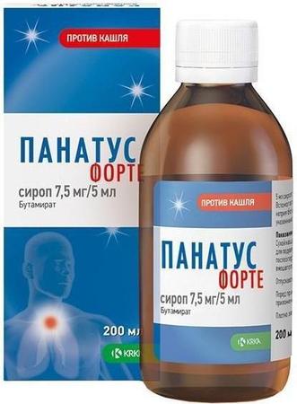 Фото Панатус форте, сироп 7.5 мг/5 мл, 200 мл