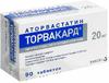 Фото Торвакард, таблетки покрыт. плен. об. 20 мг, 30 шт.