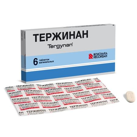 Фото Тержинан, таблетки вагинальные, 6 шт.