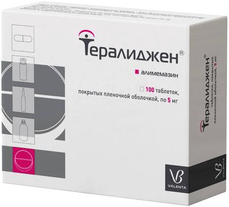 Фото Тералиджен Валента, таблетки покрыт. плен. об. 5 мг, 100 шт.