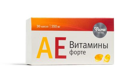 Фото АЕ витамины Форте, капсулы 350мг, 30 шт.