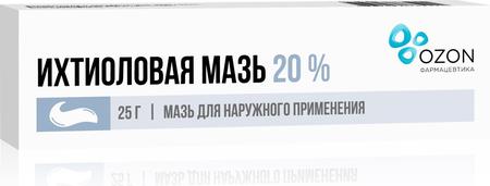 Фото Ихтиоловая мазь, 20%, 25 г Фото Ихтиоловая мазь, 20%, 25 г
