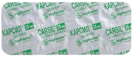 Фото Карсил, таблетки 35 мг, 180 шт.