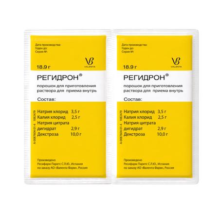 Фото Регидрон, порошок пакетики 18.9 г, 20 шт.