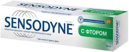 Фото Сенсодин F, зубная паста, 50 мл