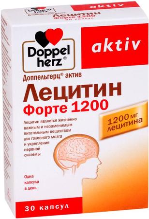 Фото Доппельгерц Актив Лецитин Форте 1200, капсулы, 30 шт.