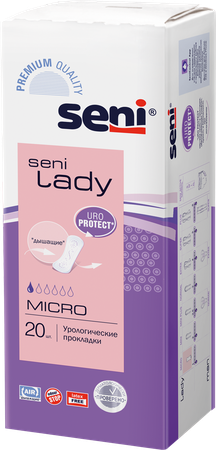 Фото Seni Lady Micro, урологические прокладки, 20 шт.