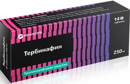 Фото Тербинафин Медисорб, таблетки 250 мг, 14 шт.