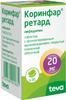 Фото Коринфар ретард, таблетки пролонг. покрыт. плен. об. 20 мг, 50 шт.