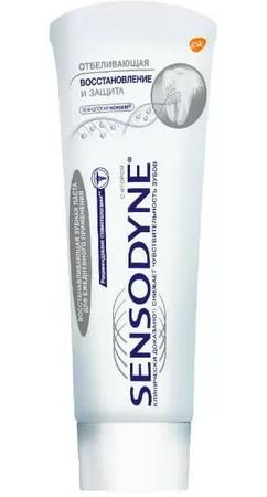 Фото Сенсодин Восстановление и Защита, отбеливающая зубная паста, 75 мл