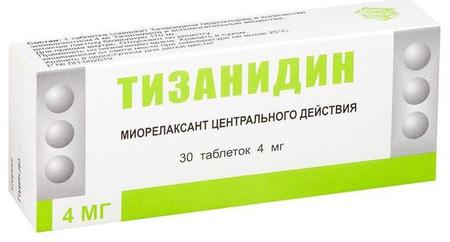 Фото Тизанидин, таблетки 4 мг, 30 шт.