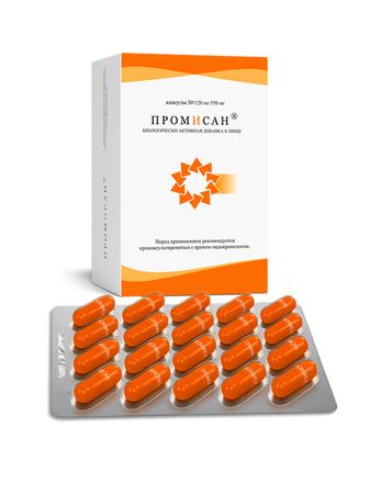 Фото Промисан, капсулы 0.55 г, 120 шт.