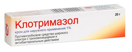 Фото Клотримазол, крем 1% (Седейт Хэлскэр), 20 г