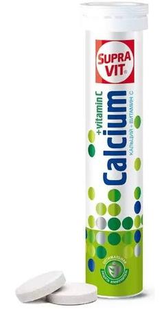 Фото Супра Вит Кальций + Витамин С, таблетки шипучие, 20 шт.