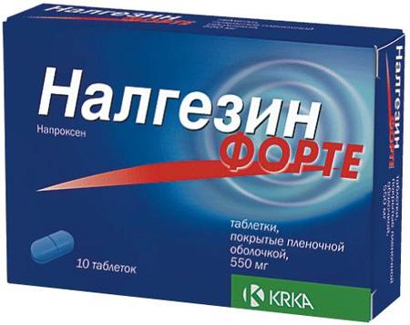 Фото Налгезин форте, таблетки покрыт. плен. об. 550 мг, 10 шт.