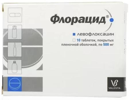 Фото Флорацид, таблетки покрыт. плен. об. 500 мг, 10 шт.