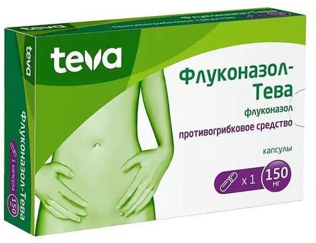 Фото Флуконазол-Тева, капсулы 150 мг, 1 шт.