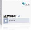 Фото Мелатонин, таблетки покрыт. плен. об. 3 мг, 30 шт.