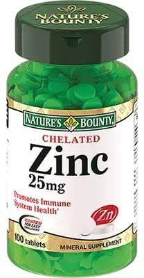 Фото Nature'S Bounty Хелат Цинка, таблетки 25 мг, 100 шт.