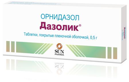 Фото Дазолик, таблетки покрыт. плен. об. 0.5 г, 10 шт.