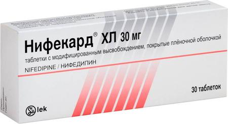 Фото Нифекард ХЛ, таблетки с модиф. высв. покрыт. плен. об. 30 мг, 30 шт. Фото Нифекард ХЛ, таблетки с модиф. высв. покрыт. плен. об. 30 мг, 30 шт.
