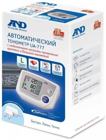 Фото Тонометр AND UA-777 с адаптером (манжета L, 32-45 см)
